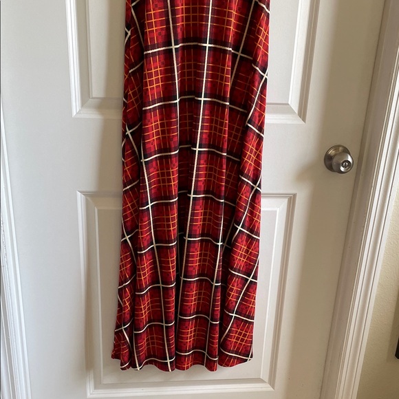 2 for $20 LuLaRoe Ana maxi dress Red and Black Plaid XS NWT - Picture 11 of 11